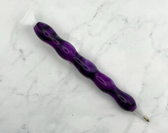 Dark Purple & Black Acrylic Diamond Painting Drill Pen Tool | Wax Pen for Crystal Rhinestone Crafting Art | Gift for Crafters | Mothers' Day