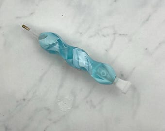 MINI Diamond Art Pen, Acrylic Diamond Painting Pen, Translucent Aqua, Wax Pen for Crystal Rhinestone Crafting Art, Gift for Crafters