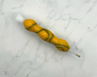 MINI Diamond Art Pen, Acrylic Diamond Painting Pen, Yellow & Black, Wax Pen for Crystal Rhinestone Crafting Art, Gift for Crafters
