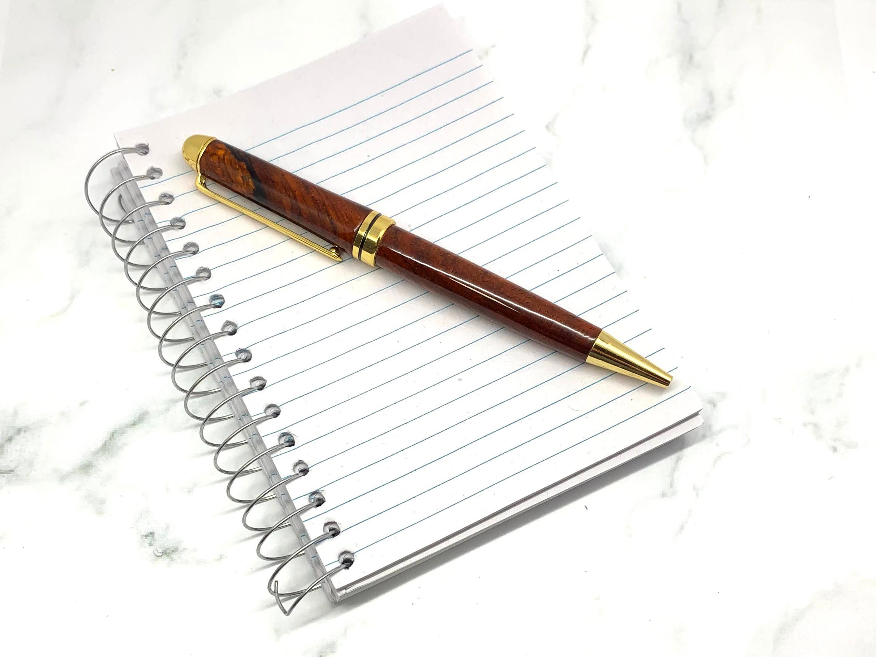 Handturned Wooden Twist Pen CrossStyle Refillable Pens Etsy