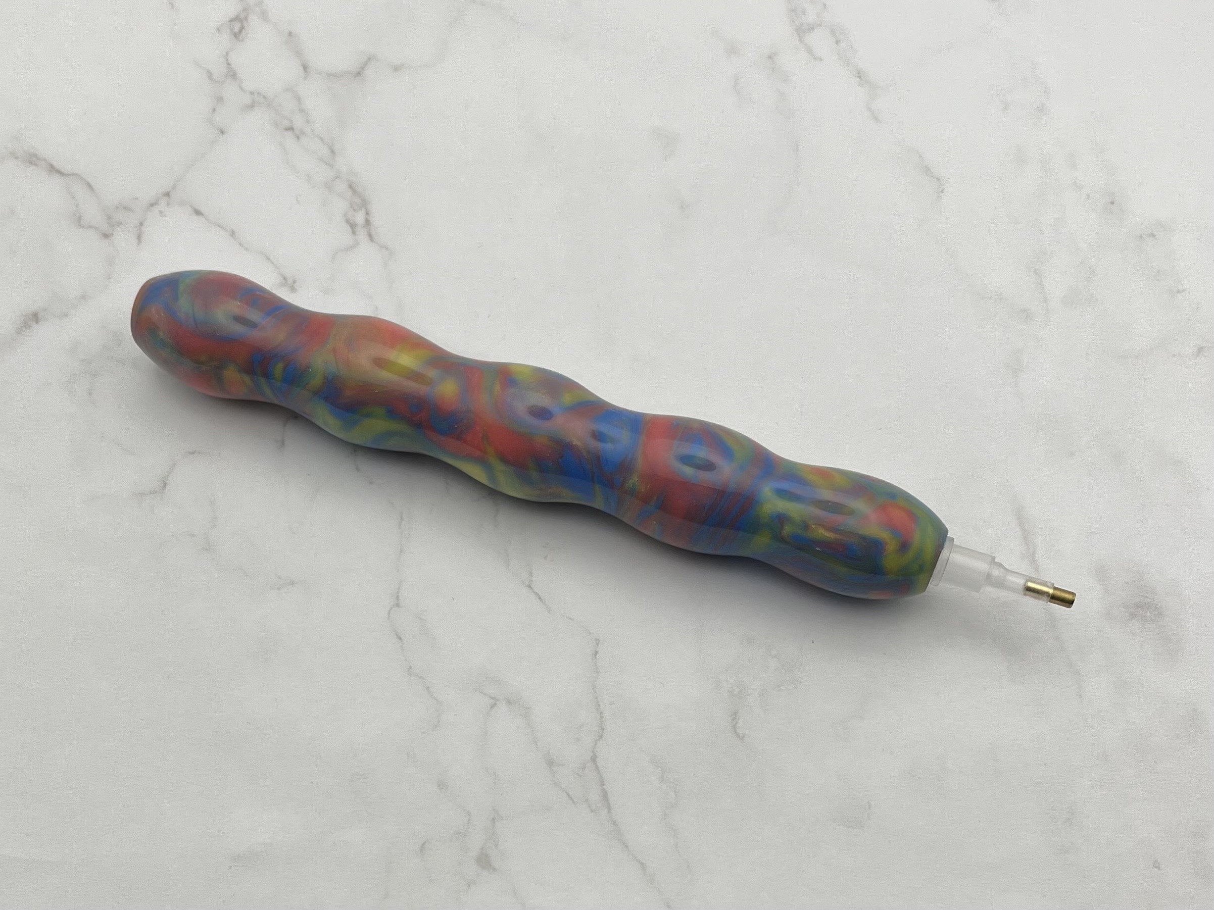 Resin Diamond Painting Drill Pen Tool Pastel Rainbow Wax 