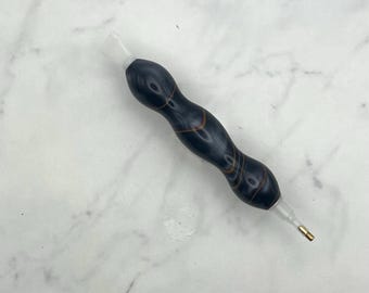 MINI Diamond Art Pen, Acrylic Diamond Painting Pen, Dark Gray & Orange, Wax Pen for Crystal Rhinestone Crafting Art, Gift for Crafters