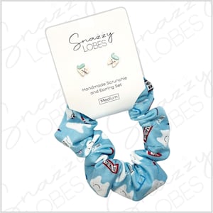 Zähne Ohrringe, Fimo Zähne Ohrstecker, Geschenke für Mundhygienikerin, für Zahnarzt, Zahn und Zahnpasta Scrunchie, Stocking Stuffer