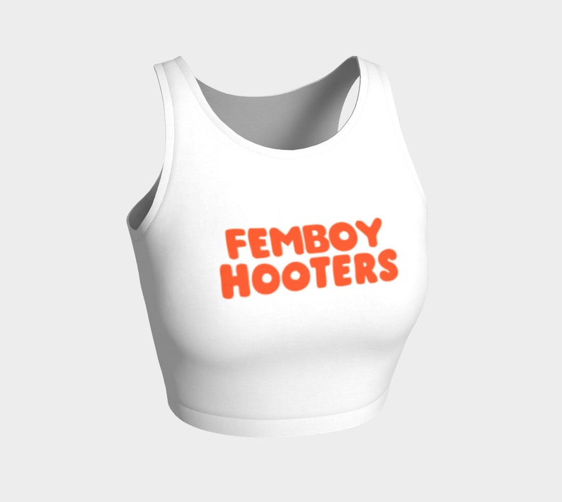 Femboy Hooters Athletic Crop Top - Classic