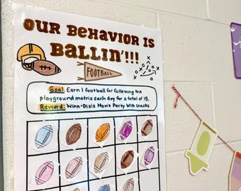 September Football Behavior Anchor Chart