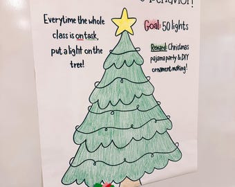 Christmas Behavior Anchor Chart- Digital File/Template
