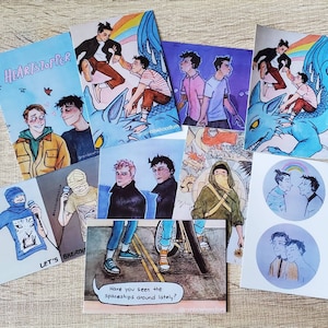 Art sticker bookmarks - mini nostalgic artwork stickers