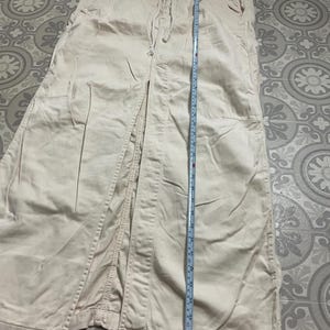Free People Maxi skirt cream chino drawstring front split pockets label * Bild 6
