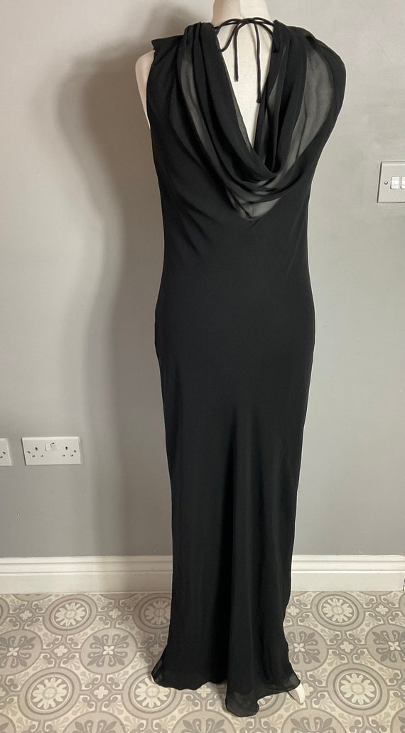 Next Maxi Dress Black Chiffon Embellished Neckline Sleeveless UK 14  Occasion - Etsy New Zealand