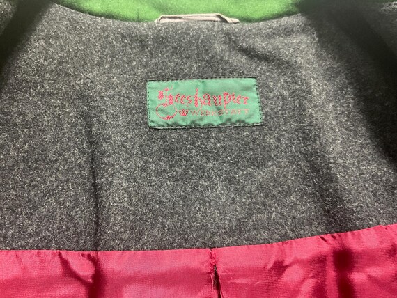 VTG black statement button inverted pleat blazer … - image 8