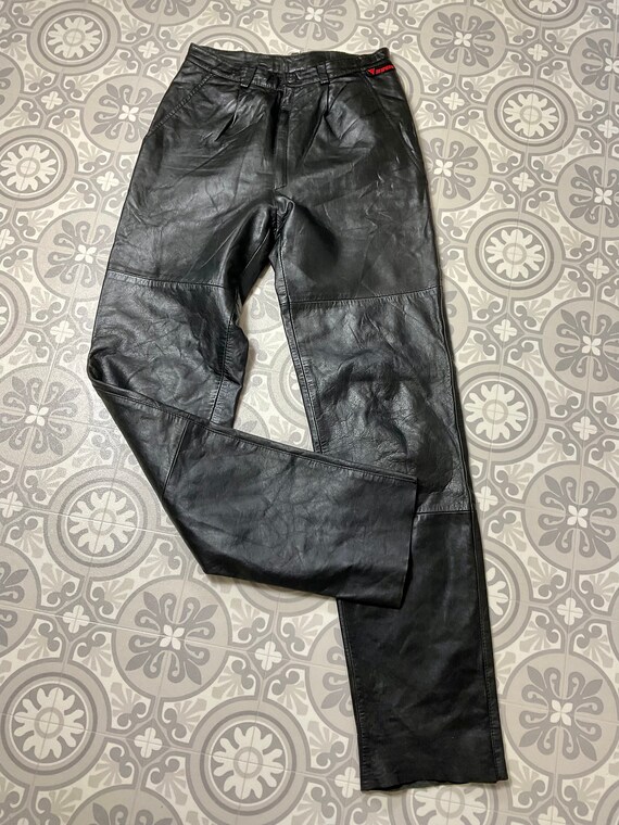 Leather Pleated Trousers W26 