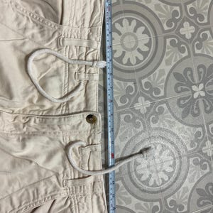 Free People Maxi skirt cream chino drawstring front split pockets label * Bild 7