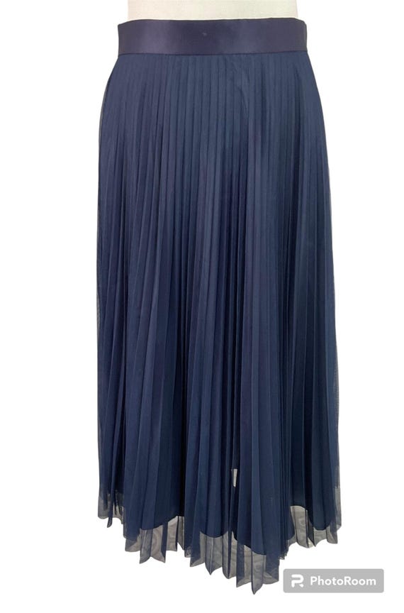 Dorothy perkins navy pleated skirt sales