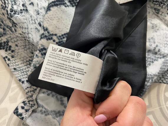 Laura Ashley snake python print viscose midi penc… - image 10