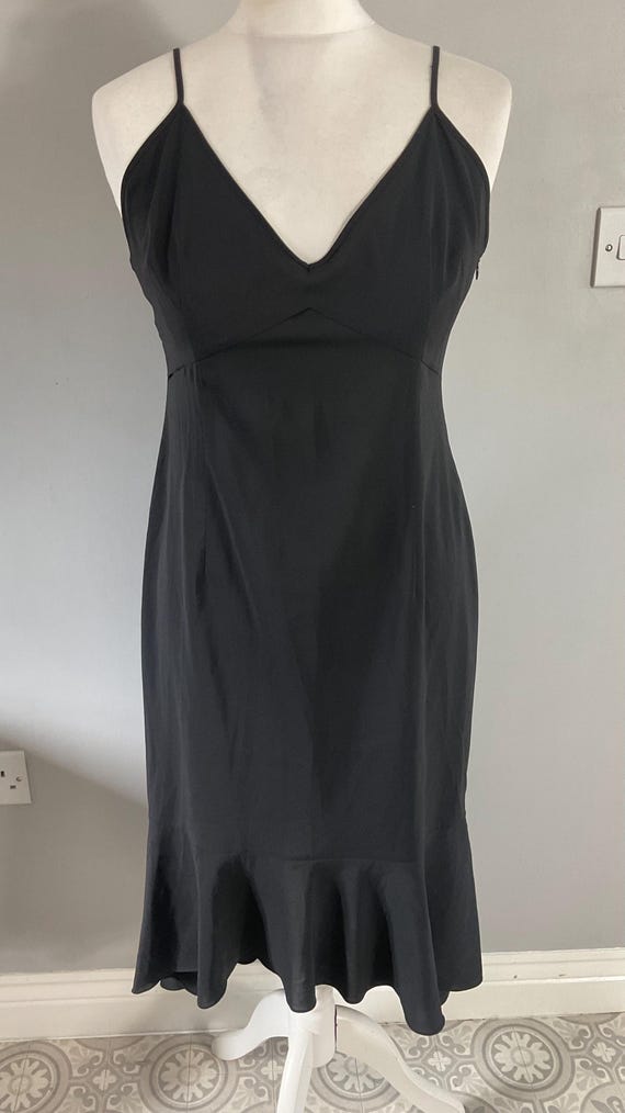 Karen Millen Black Strappy Fit and Flare Midi Dress UK 12 Single Classic -  Etsy