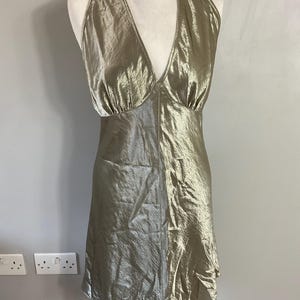 slim fit dress slacks Marc Jacobs Iconic Gold Sheer 