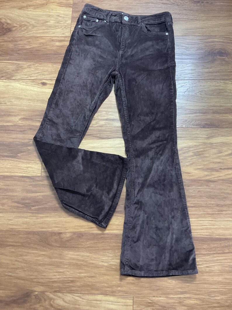 BDG Urban Outfitters Brown Corduroy Flare Trousers W29 L30 zdjęcie 2