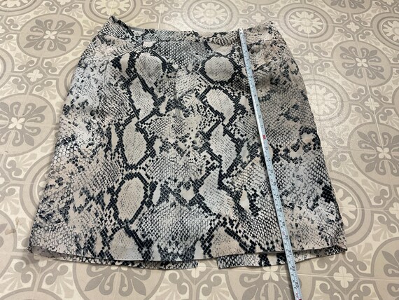 Laura Ashley snake python print viscose midi penc… - image 6