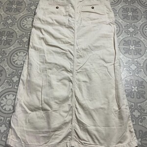 Free People Maxi skirt cream chino drawstring front split pockets label * Bild 8