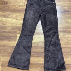 BDG Urban Outfitters Brown Corduroy Flare Trousers W29 L30 zdjęcie 1