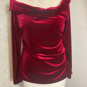 strapless open back dress Quinn Long Velvet Gown In Ruby-Red  Rhea Costa