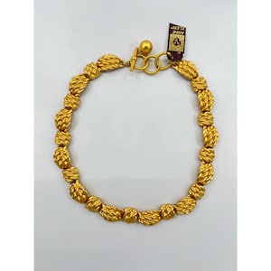 Vintage NOS Anne Klein 80s 90s Brushed Matte Gold Etruscan Runway Styatement Collar Necklace