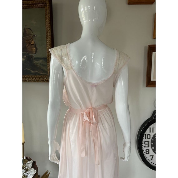 Vintage 50s 60s Juliana Lingerie blush pink lace … - image 8