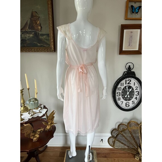 Vintage 50s 60s Juliana Lingerie blush pink lace … - image 7