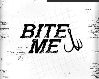 Bite Me | instant download | printable clip art | Fishing  | Country Life | PNG | JPG | cut files | Fishing Funny