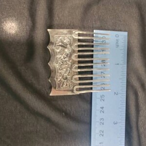 Vintage Sterling Silver Hair Comb - Etsy