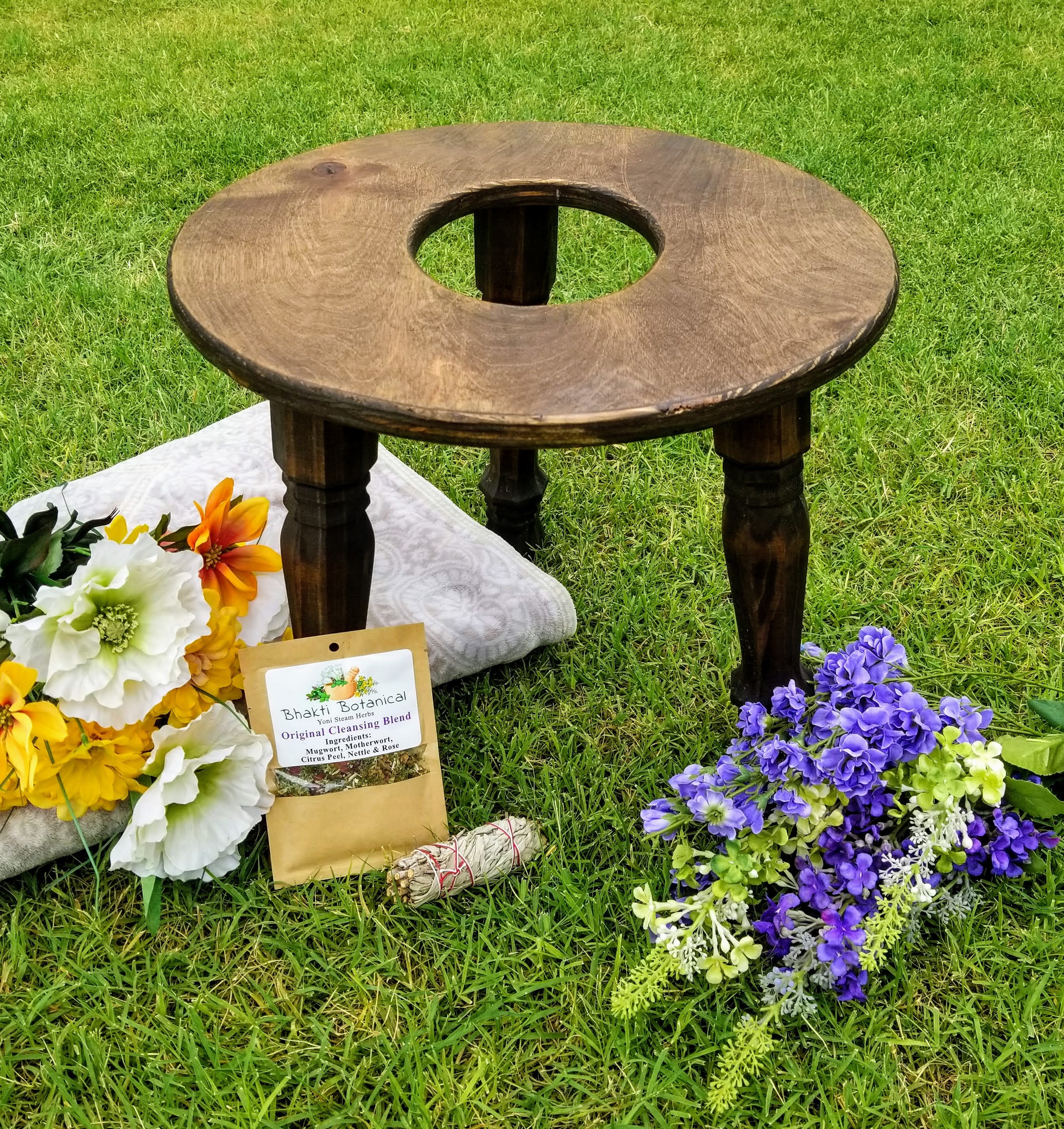 Wooden Yoni Steam Chair1 Free Steam Included Etsy