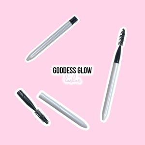 Eyelash Extension Compact Retractable Mascara Wand/Spoolie Brush