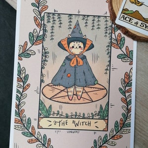 Impression d'art chat tarot