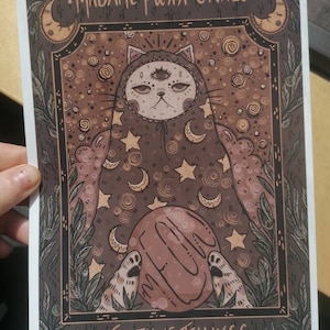 Madame Purrr-cival art print