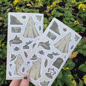 Antique Ghouls sticker sheet