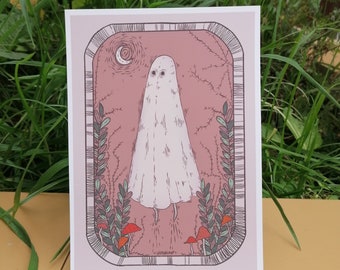 Floating ghost art print