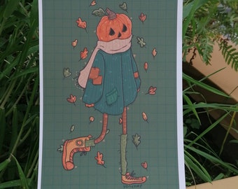 Pumpkin Pal Art Print
