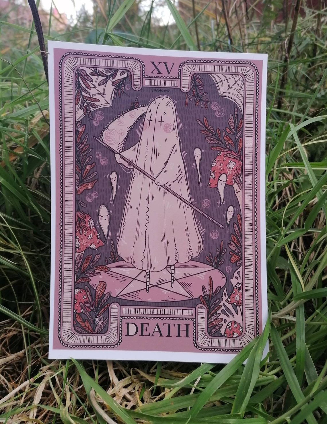 Death Tarot Card Art Print Etsy UK