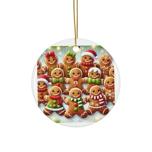 Gingerbread Christmas Ornament 2024, Christmas Decor, Tree Ornament, Gift Christmas Ornament, Holiday Decoration