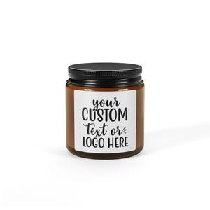 Custom Candle, Blank Label Candle, Private Label Candle, Custom Logo, Personalized Candle, Best Friend Gift, Funny Candles, Valentines Day