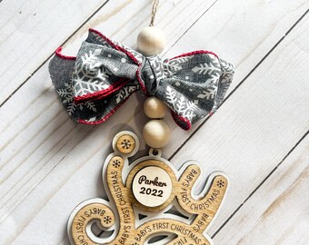 Baby's First Christmas Ornament: Farmhouse Joy Ornament