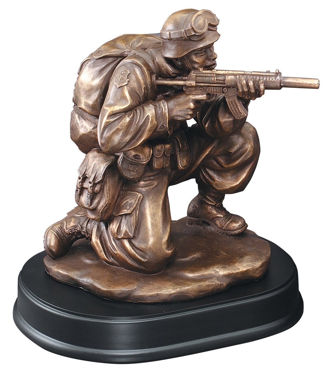 Trophy Award Gift US Soldier Bronze Electroplated Etsy