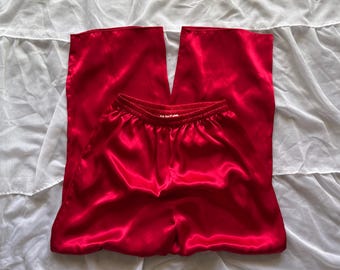 Victoria’s Secret Vintage Gold Label Satin Pajama Pants