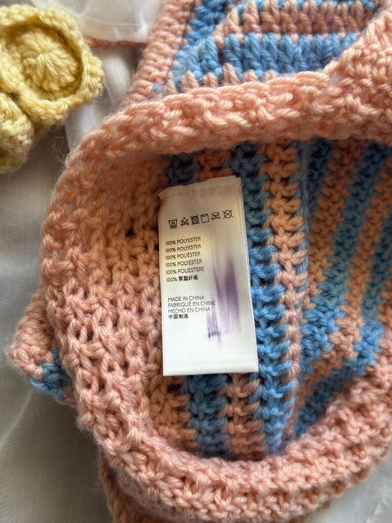 Urban Outfitters Cat Ear Striped Crochet Beanie image 4
