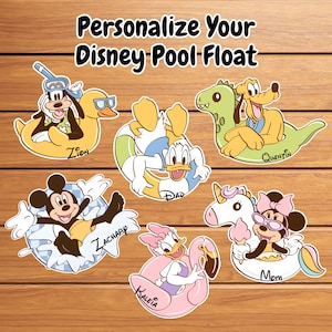 Personalized Disney Cruise Magnet – Pool Float Character Door Decor