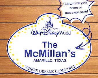 Custom Disney Cruise Door Magnet – Personalized Family Vacation Sign