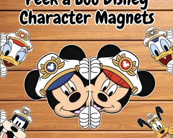 Disney Cruise Captain Magnet Set | Stateroom Door Decor - Etsy