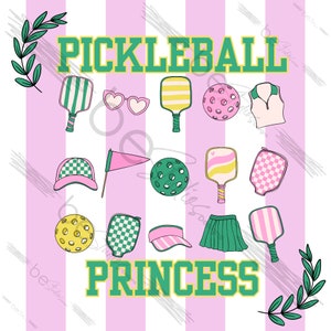 Pickleball Prinzessin Pink Digitales Design, Pickleball PNG, Trending, T-Shirt Transfer