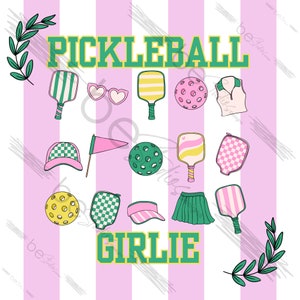 Pickleball Girlie Rosa, digitales Design, Pickleball PNG, Trending, T-Shirt Transfer