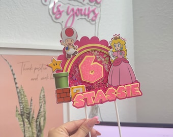 Princess Peach Cake Topper